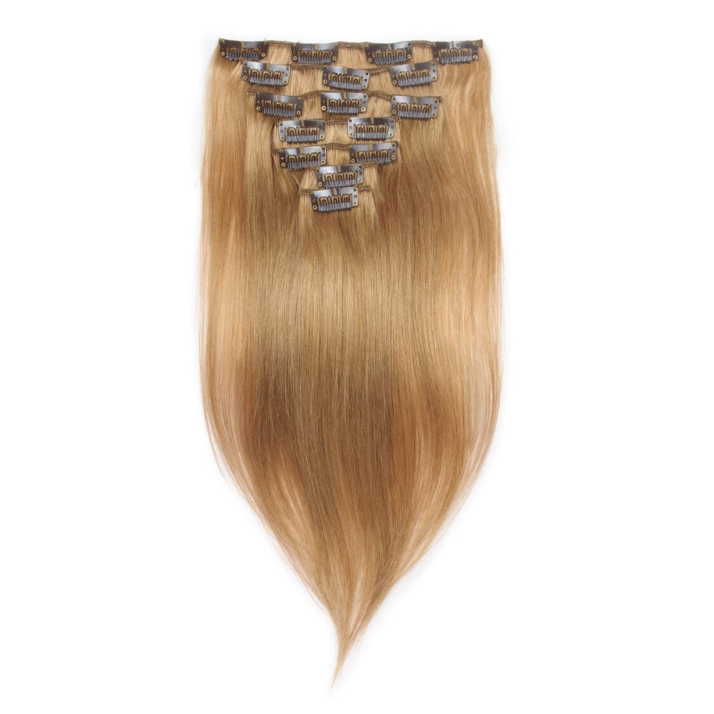 #27/613 STRAIGHT 10 PIECE CLIP IN EXTENSIONS